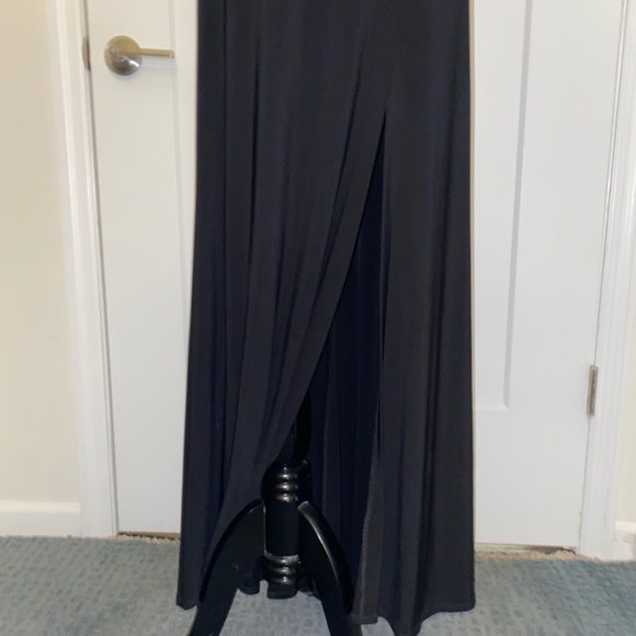 Vintage Morgan &co Black open back gown SZ 5/6 - Picture 7 of 7